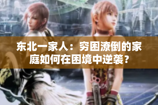 东北一家人：穷困潦倒的家庭如何在困境中逆袭？
