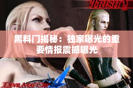 黑料门揭秘：独家曝光的重要情报震撼曝光