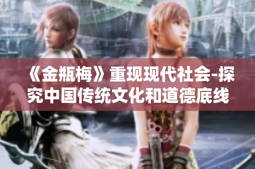 《金瓶梅》重现现代社会-探究中国传统文化和道德底线的演进