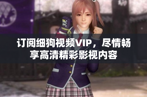 订阅细狗视频VIP，尽情畅享高清精彩影视内容