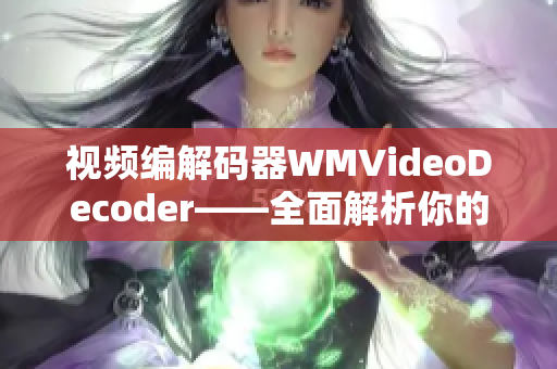 视频编解码器WMVideoDecoder——全面解析你的视频需求