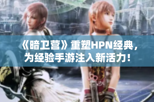 《暗卫营》重塑HPN经典，为经验手游注入新活力！