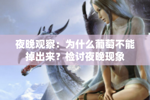 夜晚观察：为什么葡萄不能掉出来？检讨夜晚现象