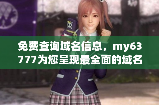 免费查询域名信息，my63777为您呈现最全面的域名解析结果