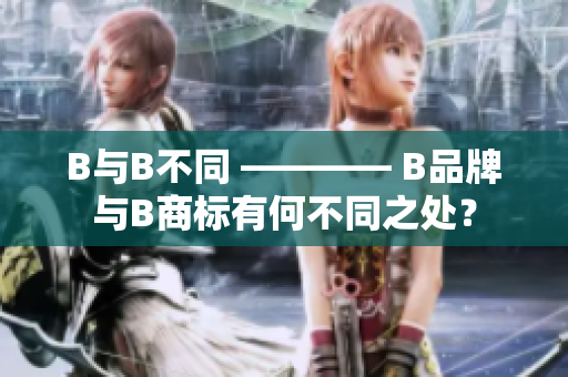 B与B不同 ———— B品牌与B商标有何不同之处？