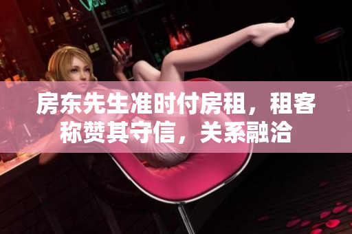房东先生准时付房租，租客称赞其守信，关系融洽