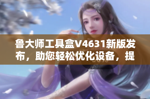 鲁大师工具盒V4631新版发布，助您轻松优化设备，提升运行效率