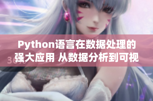 Python语言在数据处理的强大应用 从数据分析到可视化,探索人马兽数据科学的无限可能