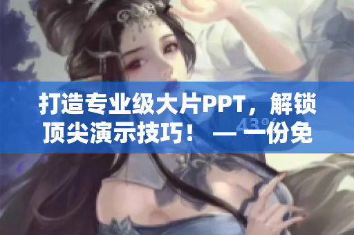 打造专业级大片PPT，解锁顶尖演示技巧！ — 一份免费指南