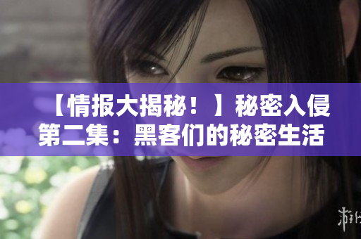 【情报大揭秘！】秘密入侵第二集：黑客们的秘密生活