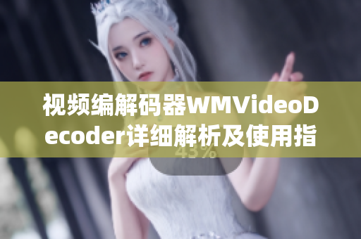 视频编解码器WMVideoDecoder详细解析及使用指南(1)