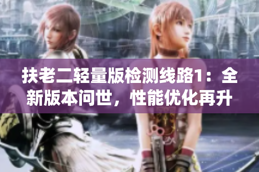 扶老二轻量版检测线路1：全新版本问世，性能优化再升级(1)