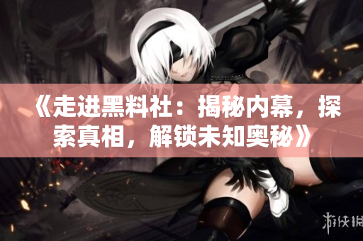 《走进黑料社：揭秘内幕，探索真相，解锁未知奥秘》
