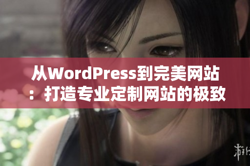 从WordPress到完美网站：打造专业定制网站的极致精湛。