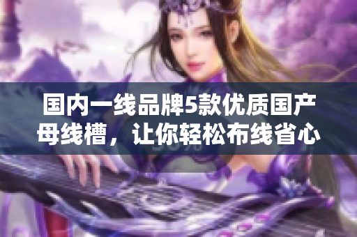 国内一线品牌5款优质国产母线槽，让你轻松布线省心安全