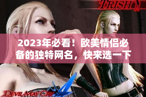 2023年必看！欧美情侣必备的独特网名，快来选一下吧！