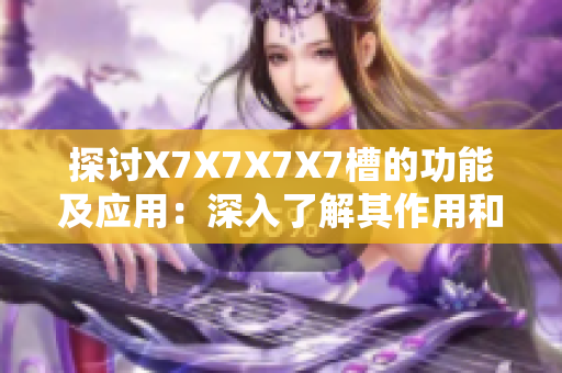 探讨X7X7X7X7槽的功能及应用：深入了解其作用和特点