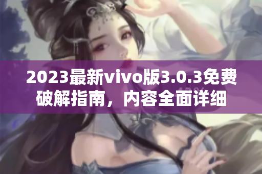 2023最新vivo版3.0.3免费破解指南，内容全面详细