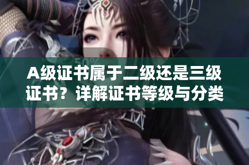 A级证书属于二级还是三级证书？详解证书等级与分类