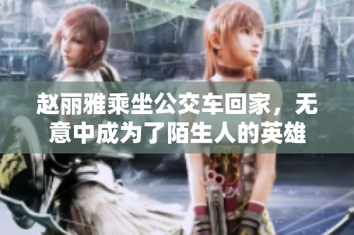 赵丽雅乘坐公交车回家，无意中成为了陌生人的英雄