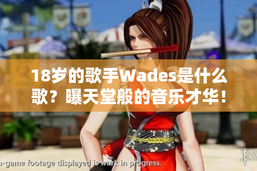 18岁的歌手Wades是什么歌？曝天堂般的音乐才华！