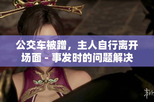 公交车被蹭，主人自行离开场面 - 事发时的问题解决