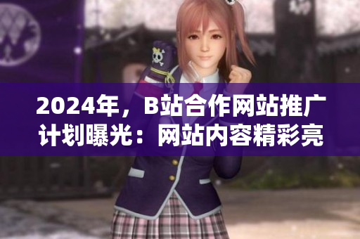 2024年，B站合作网站推广计划曝光：网站内容精彩亮相