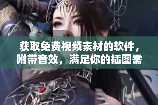 获取免费视频素材的软件，附带音效，满足你的插图需求
